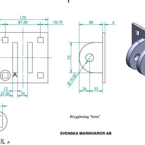 Bryggbeslag Hona